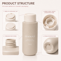 Emballage cosmétique de luxe personnalisé avec logo, 100 ml, 250 ml, 300 ml, 400 ml, en plastique PE rond, toucher doux, mat, de qualité supérieure, pour la série de soins capillaires et de la peau