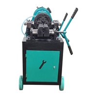 Machine de filetage de barre d'acier de construction de moteur semi-automatique certifiée CE 16-32mm