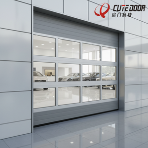 <span class=keywords><strong>Porte</strong></span> de garage de villa électrique automatique en alliage d'aluminium de style moderne Cutedoor QT-10, ignifuge, isolation thermique, réfléchissante, CE - Product Image 1