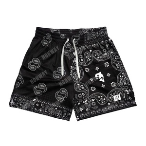 <span class=keywords><strong>Pantaloncini</strong></span> Sportivi Casual da Donna Stile Vintage Paisley, <span class=keywords><strong>Pantaloncini</strong></span> da Basket Personalizzati per Uomo, Abbigliamento Streetwear in Poliestere, <span class=keywords><strong>Pantaloncini</strong></span> Fitness da Uomo - Product Image 4