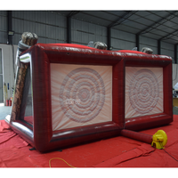 Jeu de lancer de haches double et cible de fléchettes gonflable pour usage commercial et compétitif en extérieur, pour enfants et adultes, à prix abordable