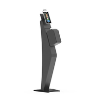 Système de Mesure Thermique Numérique Sans Contact pour Humains avec Reconnaissance Faciale IA, Thermomètre Intelligent et Vision Nocturne (Réinitialisation)