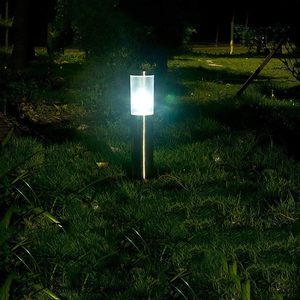 Lampe de jardin extérieure en acier inoxydable IP44 avec abat-jour en PC, culot E27, pour allée et pelouse - Product Image 5
