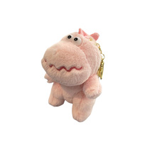 Porte-clés en peluche super doux de 4 pouces, en coton PP, motif animal de dessin animé, taille paume, adorable cadeau, jouet décoratif pour filles 14 ans