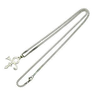 Barato Pop Singer <span class=keywords><strong>Prince</strong></span> símbolo collar 18K chapado en oro de acero inoxidable colgante collares para hombres y mujeres - Product Image 5