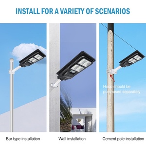 Control remoto Abs100w 200W 300W 400W Integrado Todo en uno Ip65 Farola solar impermeable para exteriores - Product Image 5