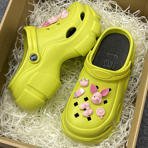 Zapatillas para mujer, Zapatillas de <span class=keywords><strong>casa</strong></span> con punta abierta de verano para interiores y exteriores para mujer, cómodas zapatillas transpirables extraíbles y lavables - Product Image 6