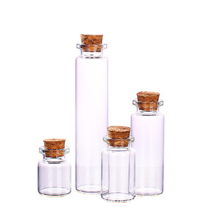 Dropsipping 12 Pcs 10/15/20/25/30ml <b>Cork</b> Stoppers Glass <b>Bottles</b> With Label Tags and String for Wedding Party Supplies - Product Image 3