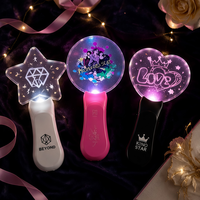 Bâton lumineux acrylique DMX 512 à télécommande, best-seller, Kpop RGB 15 couleurs, noir rose, personnalisable pour fans, bâton lumineux pour fête