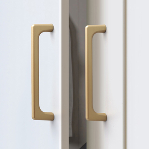 Bán buôn Hợp kim kẽm hiện đại Matt vàng đen đồ nội thất tủ bếp xử lý Trung Quốc ngăn kéo tủ quần áo tủ quần áo kéo tủ xử lý - Product Image 6