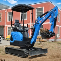 Mini-excavatrice sur chenilles multifonctionnelle de 1,8 tonne, livraison rapide en 3 jours, moteur EPA, en stock aux États-Unis