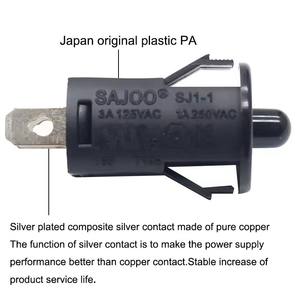 Interruptor <span class=keywords><strong>de</strong></span> Botón Pulsador Normalmente Cerrado SJ1-1, Redondo, Momentáneo, para Luz <span class=keywords><strong>de</strong></span> Puerta <span class=keywords><strong>de</strong></span> Refrigerador, Interruptor <span class=keywords><strong>de</strong></span> Luz <span class=keywords><strong>de</strong></span> Puerta, <span class=keywords><strong>Repuestos</strong></span> <span class=keywords><strong>Haier</strong></span> - Product Image 4