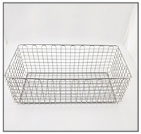 Panier de rangement rectangulaire multifonctionnel en acier inoxydable écologique en maille métallique pour fruits et légumes dans la cuisine