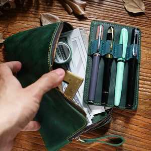Ultra Thin Short Mens Vintage Leather <b>Wallet</b> with Triple Fold Design <b>RFID</b> <b>Blocking</b> Protection Coin Pouch and Durable Polyester - Product Image 1