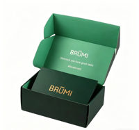 Boîte cadeau en carton ondulé noir avec fermeture magnétique, écologique, recyclable, de luxe, avec logo personnalisé, impression UV, emballage haut de gamme