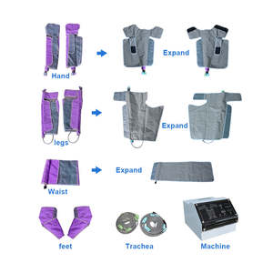 מכשיר לחץ אוויר מקצועי לטיפול לימפטי עם 44 תאי אוויר - Product Image 4