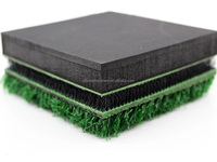 Tapis de golf Fairway Real Feel 15 mm en nylon, gazon 4 couches, couche de ressort 3D, protection des poignets, intérieur/extérieur, pour practice de golf