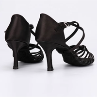 Personnalisé 8.5CM Satin Doux Professionnel Latin Salsa Tango Chaussures de Danse pour Dames Livraison Rapide Livraison Rapide Talon Dropshipping