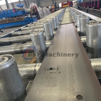 Machine de profilage de poutrelles en CZ robuste de 5 mm d'épaisseur avec poinçonnage automatique à 5 postes et dérouleur hydraulique 10T pour ligne de poutrelles