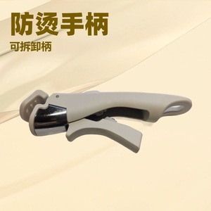 ฝาปิดหม้อซิลิโคนแบบมีร่องพร้อมกระจกทนความร้อน ฝาปิดกันหกอเนกประสงค์สำหรับหม้อซุป - Product Image 5