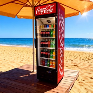 Refrigerador Comercial Personalizado al por Mayor de 300L, Refrigerador de <span class=keywords><strong>Cerveza</strong></span> con Puerta de Vidrio, Enfriador de Bebidas Energéticas - Product Image 1