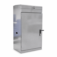 Armoire de distribution électrique industrielle personnalisée en acier inoxydable 304, résistante à l'eau IP55, pour systèmes PLC/VFD