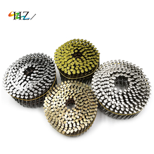 Clavo para Techo de Cabeza Plana de 15 Grados, Galvanizado, Vástago Liso, en Rollo, Recubierto de Zinc Amarillo HDG, Acero Galvanizado - Product Image 3