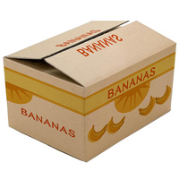 Caja de Cartón Corrugado Estilo RSC para Empaque y Envío de Frutas como Plátanos con Impresión Personalizada