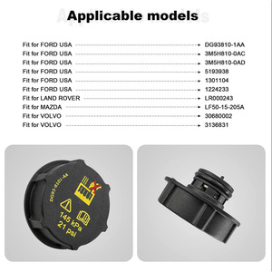 Tapa de radiador FOLMOCO DG93-8101-AA para Ford Mustang, Lincoln, Land Rover, Volvo. Fabricada en Eslovaquia. - Product Image 4