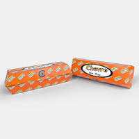 Boîte à hot-dogs biodégradable personnalisable avec logo, en papier alimentaire jetable, pelliculage brillant, gaufrage, pour plats à emporter, restaurants, sushis, haute qualité