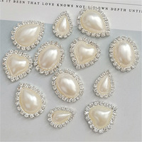 Broche de cheveux faite à la main, boucles d'oreilles en alliage de perles pour téléphone portable, accessoires avec boucle ovale en diamant.