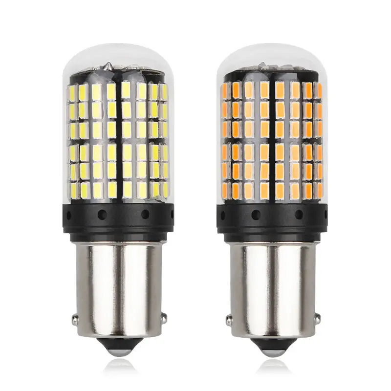 LED de voiture T20 S25 1156 7440 P21W PY21W WY21W fabricant de Led en chine sans Hyper Flash 144SMD