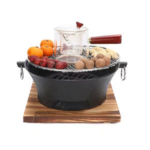 Parrilla Hibachi Japonesa <span class=keywords><strong>de</strong></span> Hierro Fundido para Interiores, con <span class=keywords><strong>Estufa</strong></span> a Gas y Rejilla <span class=keywords><strong>de</strong></span> Alambre, para RV, Exteriores, Hotel, Auto, Hogar, Picnic - Product Image 3