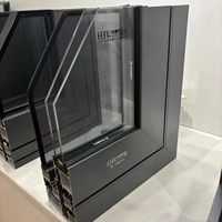 Ventanas Abatibles de Aluminio con Doble Acristalamiento Beigeman, Vidrio Templado Insonorizado de Alta Calidad para Casas, Villas, Cocinas y Hoteles