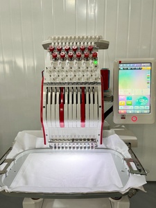 Cheap 9/12/15 Color <strong>Mini</strong> Single Head Computerized Embroidery Machine for Hat <strong>T</strong> <strong>Shirt</strong> logo Label Embroidery Machine - Product Image 3