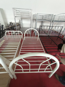 Precio barato Moderno marco de hierro trabajador dormitorio uso cama de metal individual y cama suave de acero para la venta - Product Image 3