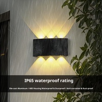 Applique murale LED en aluminium et verre émaillé, étanche IP65, blanc chaud 3000K, moderne, pour jardin extérieur