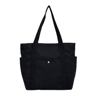 <b>Large</b> Capacity Canvas Tote <b>Bag</b> with Multi-Pockets | Versatile Women's Shoulder <b>Bag</b> for College, <b>Work</b> & Daily Commute - Product Image 5