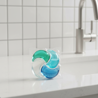 Capsules de lessive liquide en gros OEM 12 g, marque privée, perles de gel parfumées pour machine à laver, vêtements OEM/ODM
