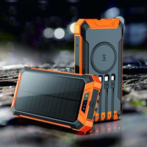 Banco de Energía Solar de 20000mAh con Carga Rápida PD18W y Linterna LED Integrada para Teléfono Móvil - Product Image 6