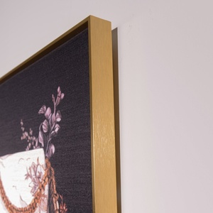 Ensemble d'art mural de style rétro européen cadre d'affiche de peinture en soie pour salon décor à la maison de corps de personnage vintage - Product Image 4