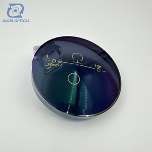 Lentilles optiques vierges progressives bifocales bifocales <span class=keywords><strong>semi</strong></span>-finies bleues photochromiques rapides coupe 1.56 lentille HMC à revêtement vert - Product Image 6
