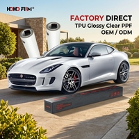 HOHOFILM Film de protection de peinture automobile auto-réparateur, film transparent brillant en TPU PPF pour voiture, rouleau de film de protection de peinture