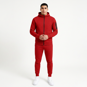 Sweat-shirt à capuche zippé pour homme, design tendance, logo personnalisé, impression numérique, séchage rapide, couleur unie, poche, en tissu peigné, idéal pour l'hiver - Product Image 5