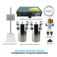 Machine de distribution de colle AB à deux composants Diaphragme arrière d'aspiration à double cylindre Machines d'automatisation industrielle d'un an pour