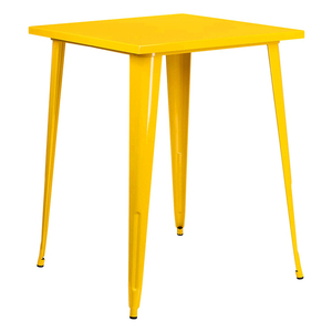 Fabbrica direttamente fornitura antico retrò tavolo da pranzo ristorante da pranzo mobili in acciaio tavolo quadrato per caffè - Product Image 1