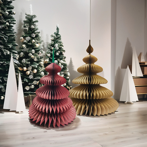 High Quality Eco-Friendly <b>Standing</b> Paper <b>Christmas</b> <b>Tree</b> Decoration 24" Indoor Use for Festive Holiday Appeal - Product Image 4