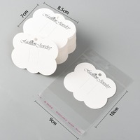 Support de présentation en papier imprimé avec logo personnalisé pour emballage de cartes à bijoux, emballage en carton imprimé pour colliers et boucles d'oreilles