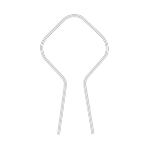 Cravate de clôture tendeur de fil de fer galvanisé en forme de T, utilisée pour fixer la clôture de chaîne de ferme de jardin - Product Image 2