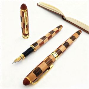 Handcrafted Luxury Wooden Fountain <b>Pen</b> with logo Rosewood Calligraphy <b>Pen</b> Writing Diameter 0.5mm As Gifts for Corporate Events - Product Image 2